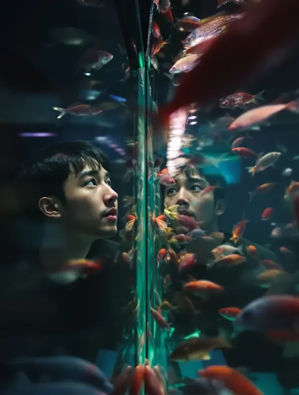 三级片 水族馆里的沉默 韩国爱情剧 剧情海报