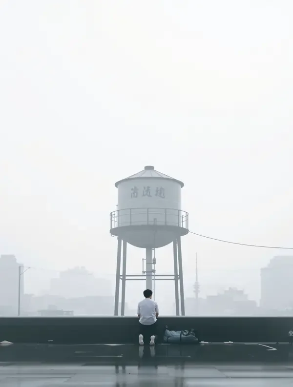 三级片 顶楼水塔边的清晨 台湾偶像剧 剧情海报