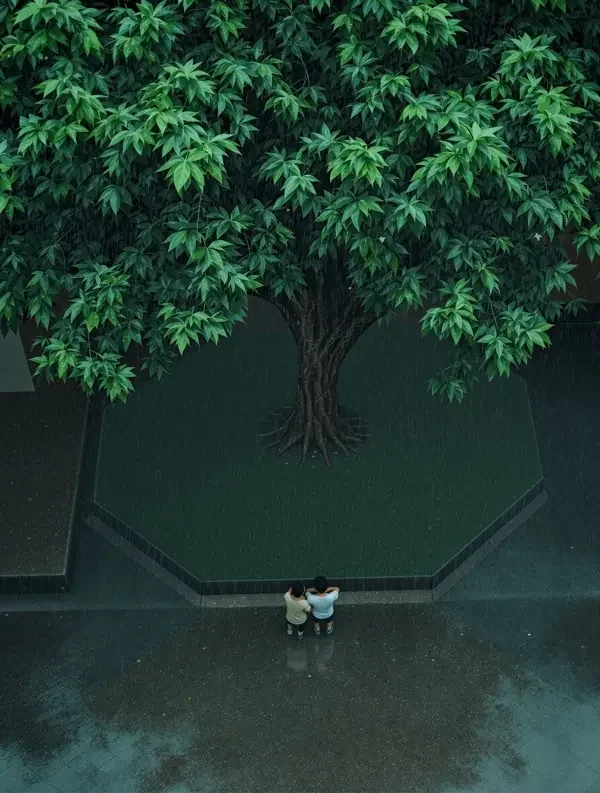三级片 榕树下躲的那场雷阵雨 台湾偶像剧 剧情海报